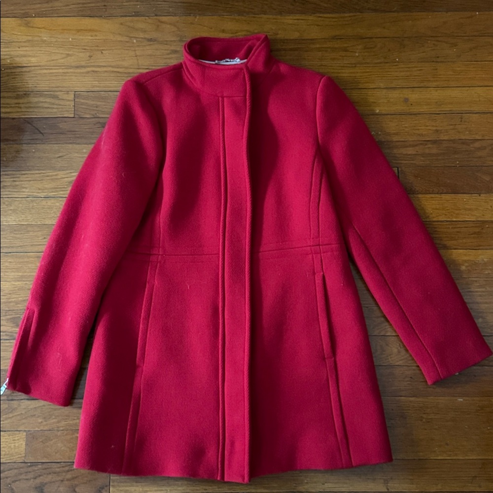 Banana Republic Red Wool Coat